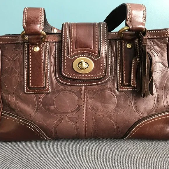 Coach | Bags | Coach Hamptons E7931330 Chocolate Brown Leather